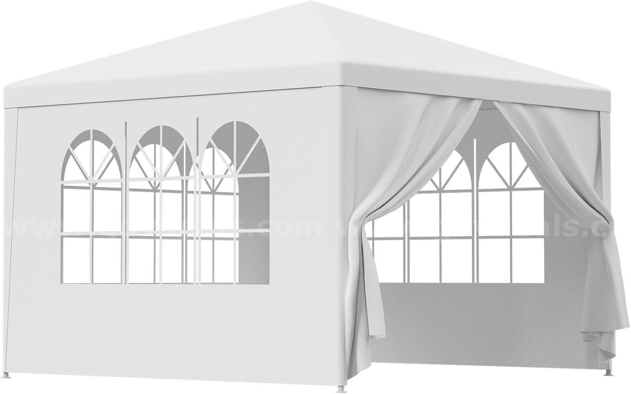 NEW - FREE SHIPPING 10x10 White Outdoor Party Tent