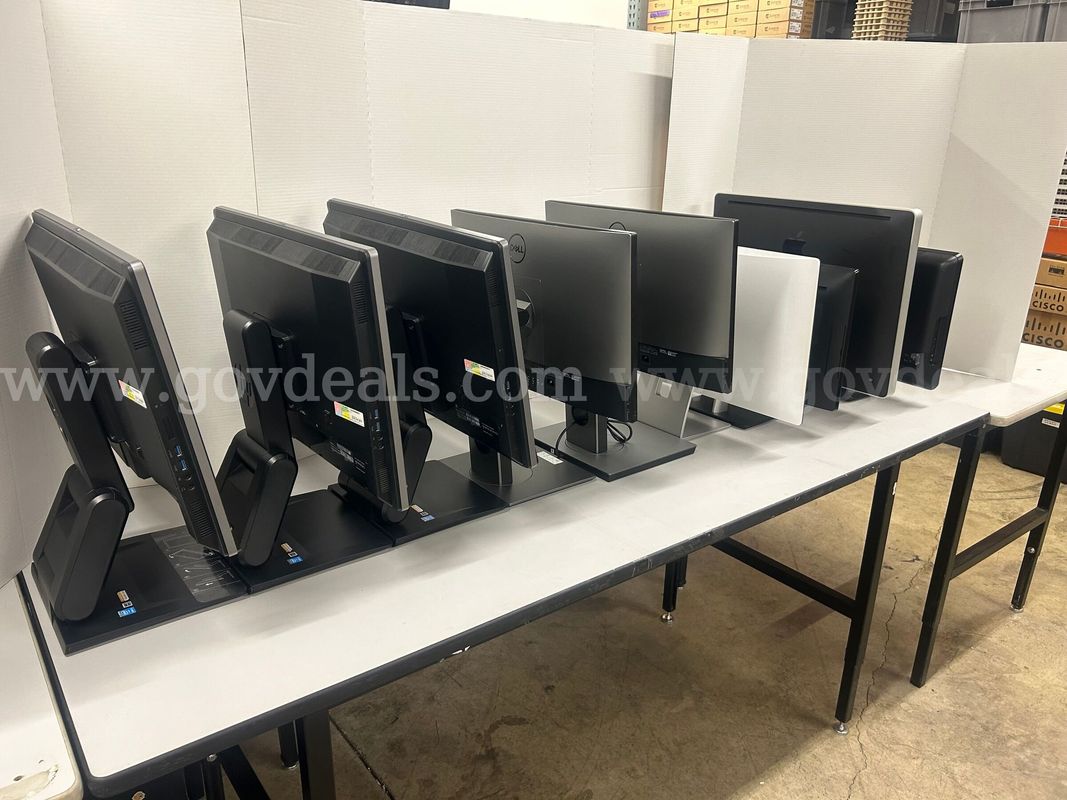 Lot of All-in-One Desktop Business PCs. Dell, HP and ASUS AIO Computers mixed models.