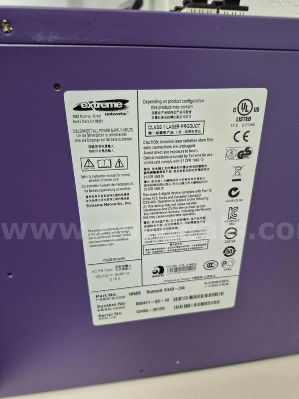 (6) X440 24 Port Switches (Used)