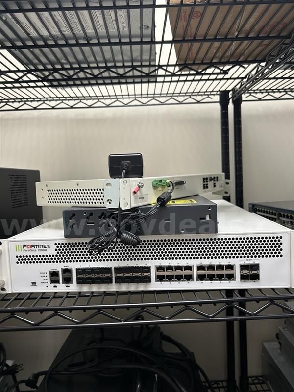 (1) Rad Airmux, (1) Cisco Catalyst 2960, (1) Fortinet 1200d