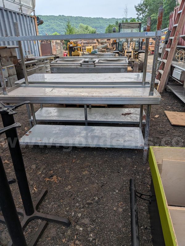 Lot of 2- 6ft Stainless Steel Tables