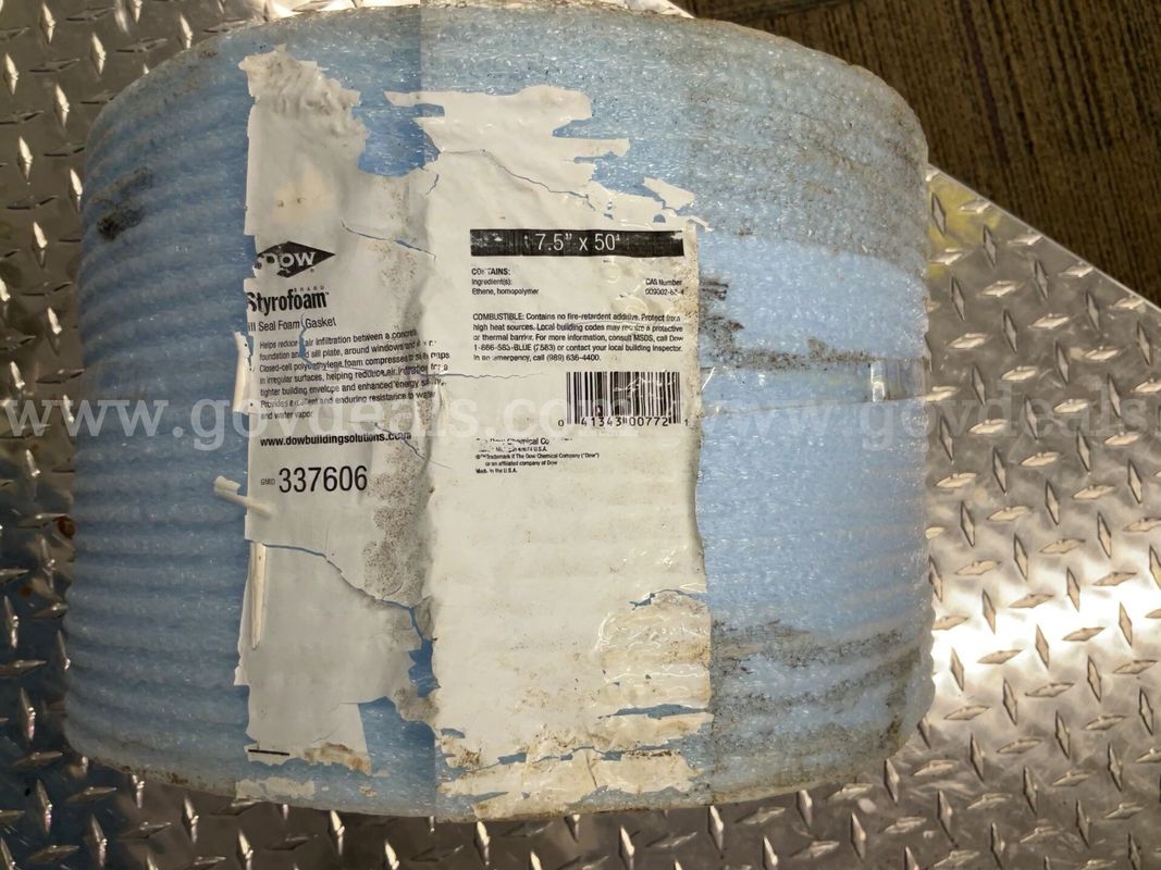 DOW Styrofoam Sill Seal Foam Gasket – 7.5" x 50' Roll (Blue)