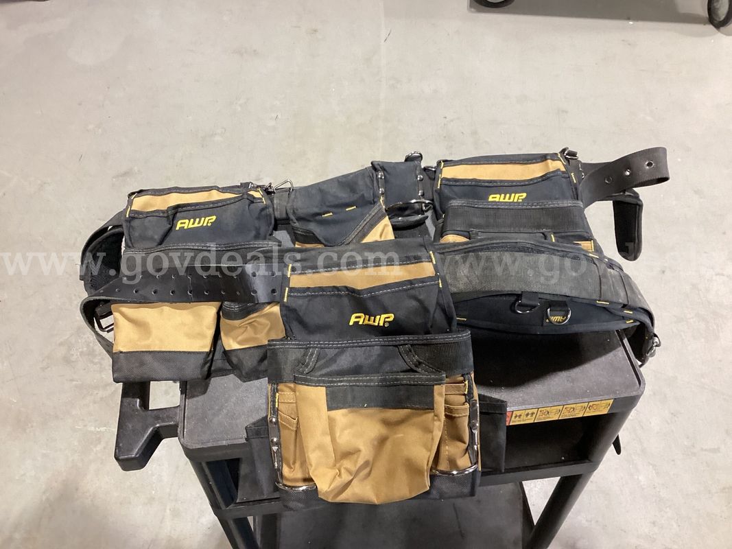 (2) AWP Carpenter / Work Tool Belts - Black & Tan (Used)