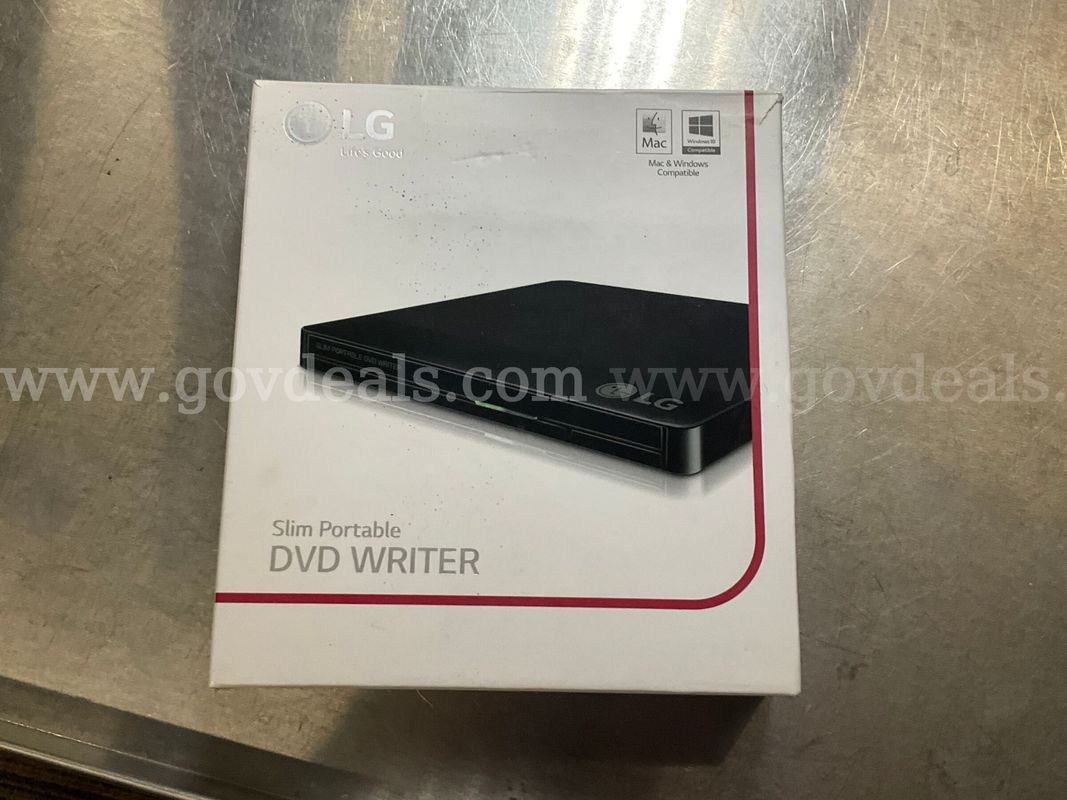 LG Slim Portable DVD Writer / External Optical Drive (Model GP50NB40) - Black