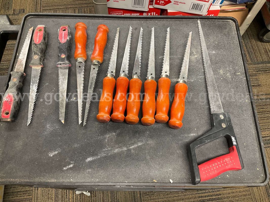 Lot of 12 Drywall / Jab Saws & Keyhole Saws – Stanley, Ace Hardware, Task Force