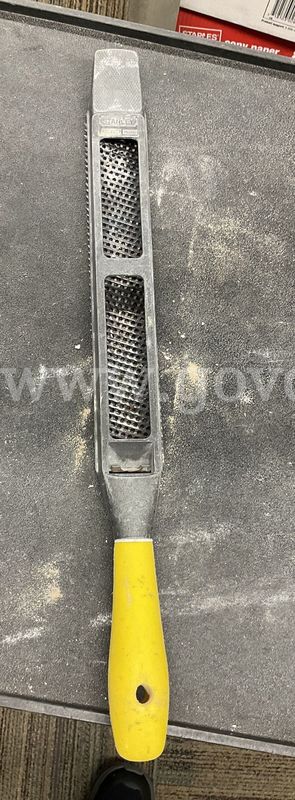Stanley Surform Shaver / Rasp Tool (Model 21-295) – Yellow Handle Hand Rasp