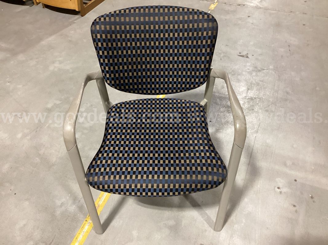 Haworth Improv Office Guest Chair – Patterned Upholstered Armchair