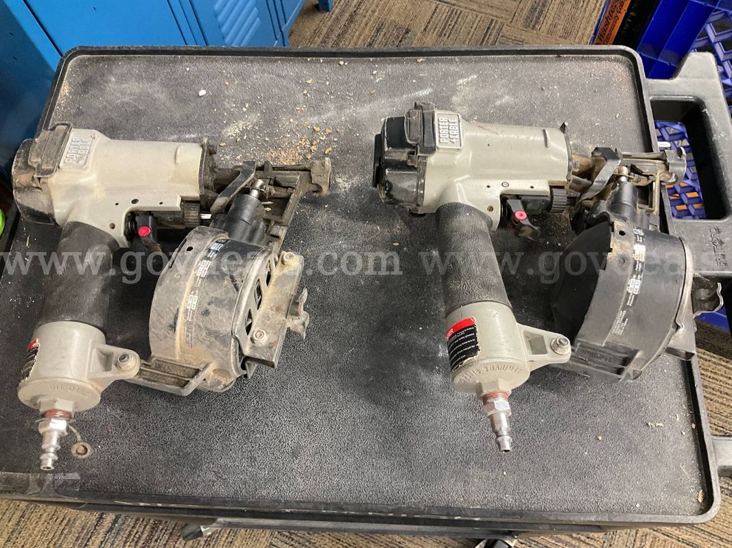 Pair of Porter-Cable RN175 Pneumatic 15° Coil Roofing Nailers (7/8" to 1-3/4")