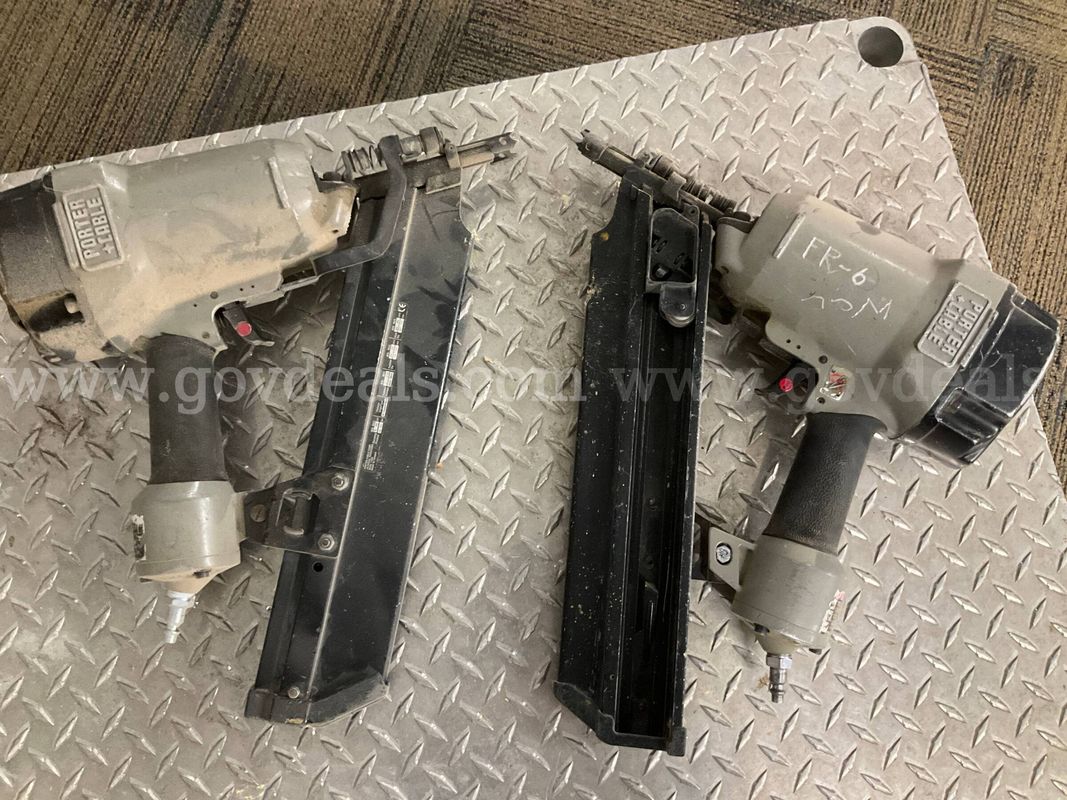 Lot of 2 Porter-Cable FC350 Clipped Head Framing Nailers - Pneumatic Air Guns