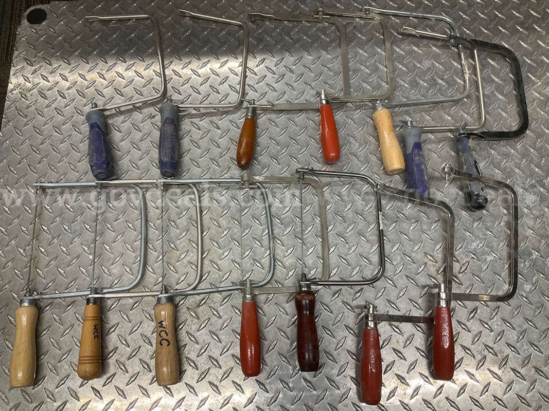 Lot of 14 Coping Saws & Jeweler's/Fret Saw Frames – Woodworking & Craft Hand Tools