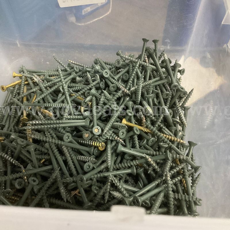 Bulk Lot of Green Exterior Deck Screws & Star Drive Wood Screws
