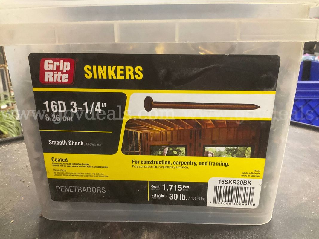 Grip-Rite 16D 3-1/4" Coated Sinker Nails