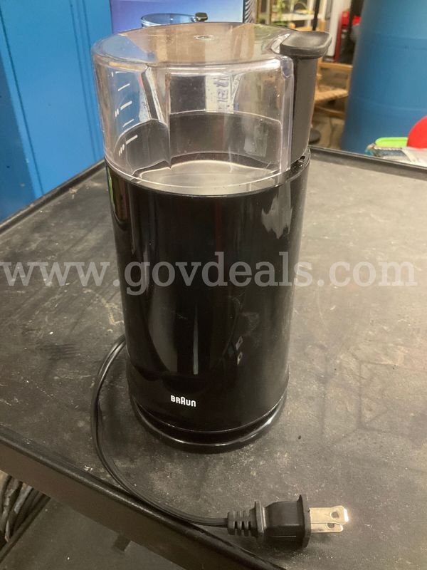 Vintage Braun Aromatic KSM 2 B Coffee Grinder Black 150W - Tested w/ Box