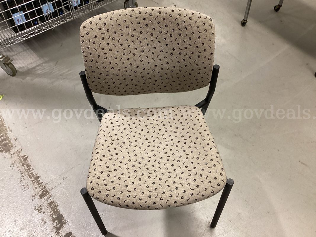 SitOnIt Commercial Upholstered Side / Guest Chair – Dark Metal Frame