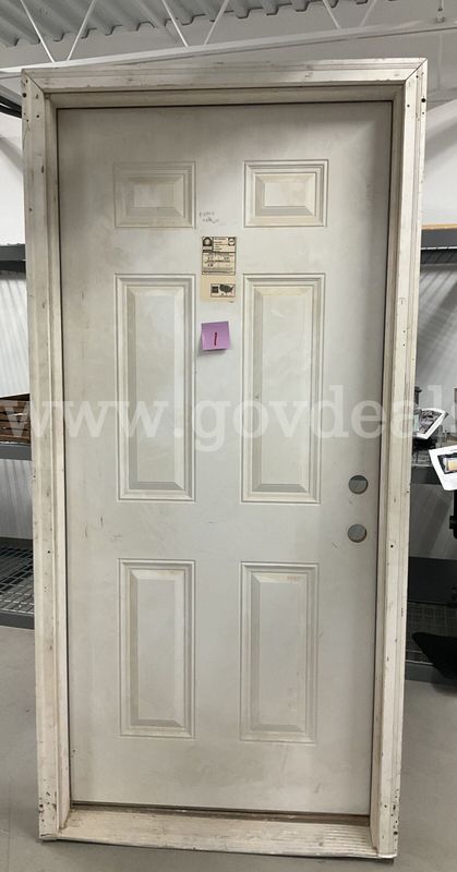 36" x 80" Pre-Hung Steel Exterior Door – 6-Panel Entry Door (Inswing)