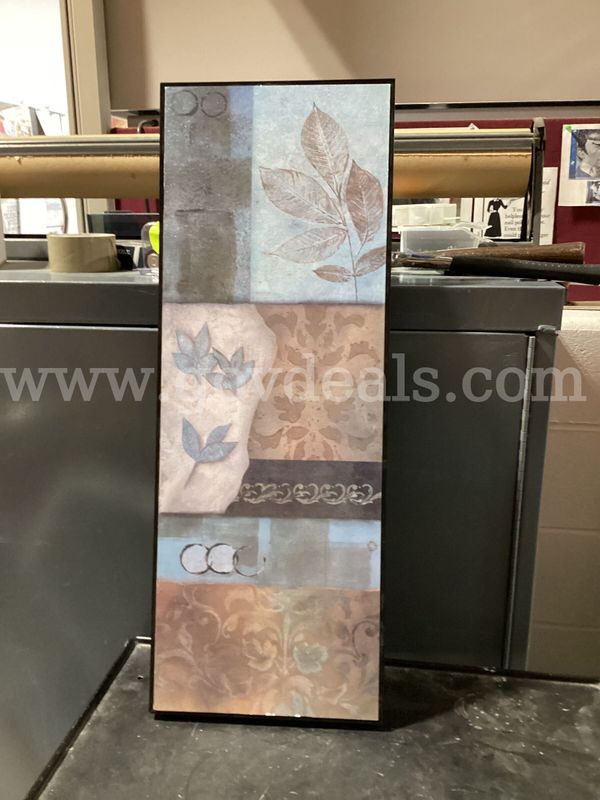 Modern Botanical Patchwork Framed Wall Art - 28.5" x 10.5" x 1.5" (1 of 5)