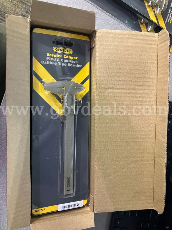 LOT OF 6 General Tools No. 722 Vernier Calipers - 5 in / 125 mm - NEW IN BOX