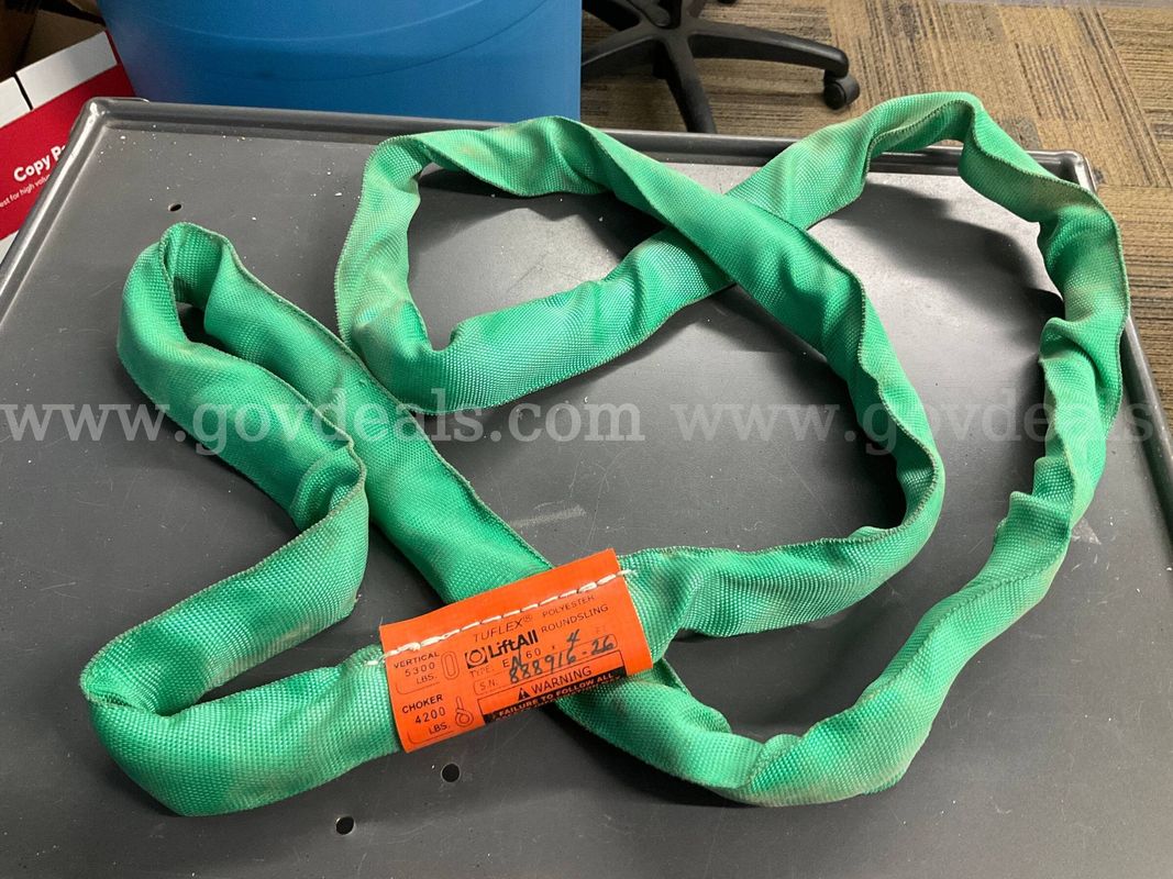 LiftAll Tuflex EN60 x 4 ft Green Endless Polyester Roundsling (5,300 lbs Capacity)