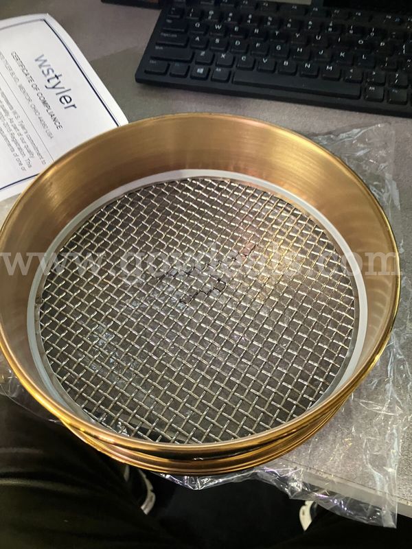 Lot 1: Grainger USA Standard 8" Test Sieve & Brass Pan Assortment (9 Pieces)