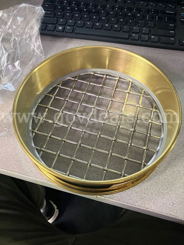 Lot 2: Grainger USA Standard 8" Test Sieve & Brass Pan Assortment (9 Pieces)