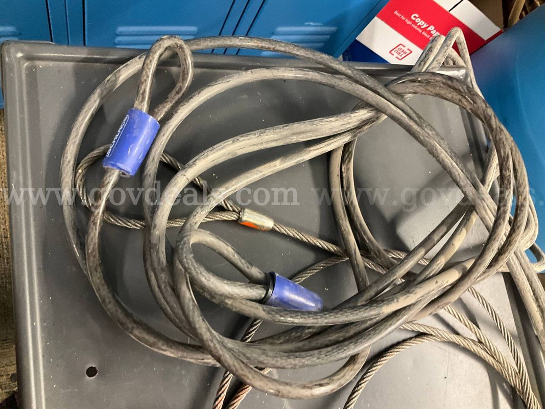 Mixed Hardware Lot: Lift-All Wire Sling w/ Shackle, Schlage Security Cable, 10ft Replacement Cord