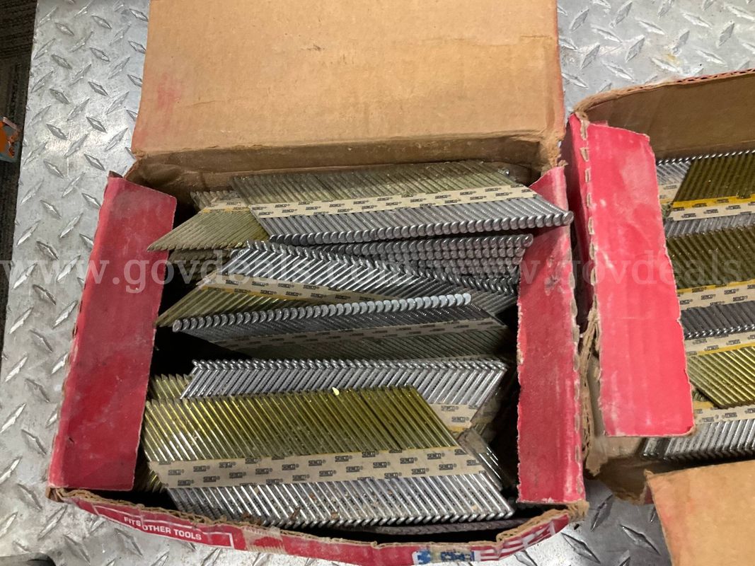 Assorted Paper Tape Framing Nails (Paslode RounDrive & Senco) – Bulk Lot / Open Box