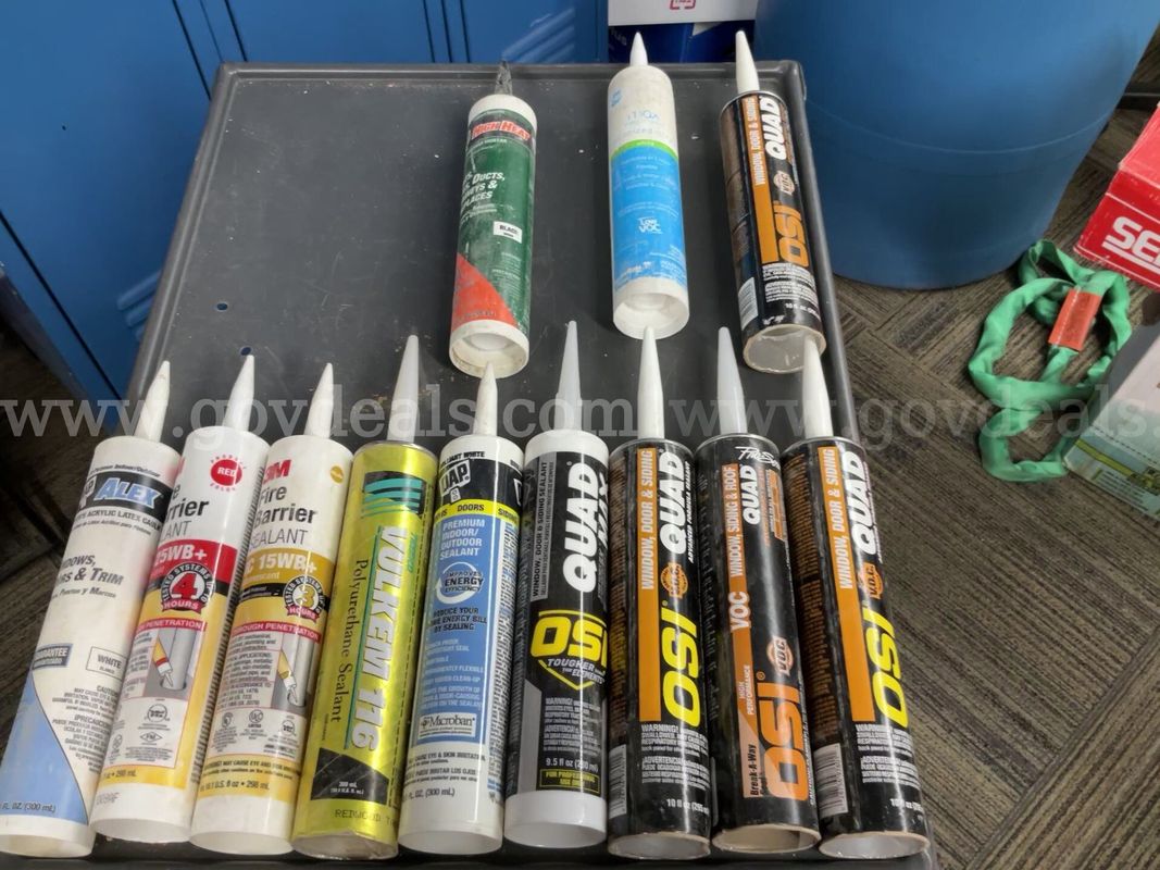 Lot of Assorted Caulk & Sealants – OSI Quad, 3M Fire Barrier, Vulkem 116, DAP