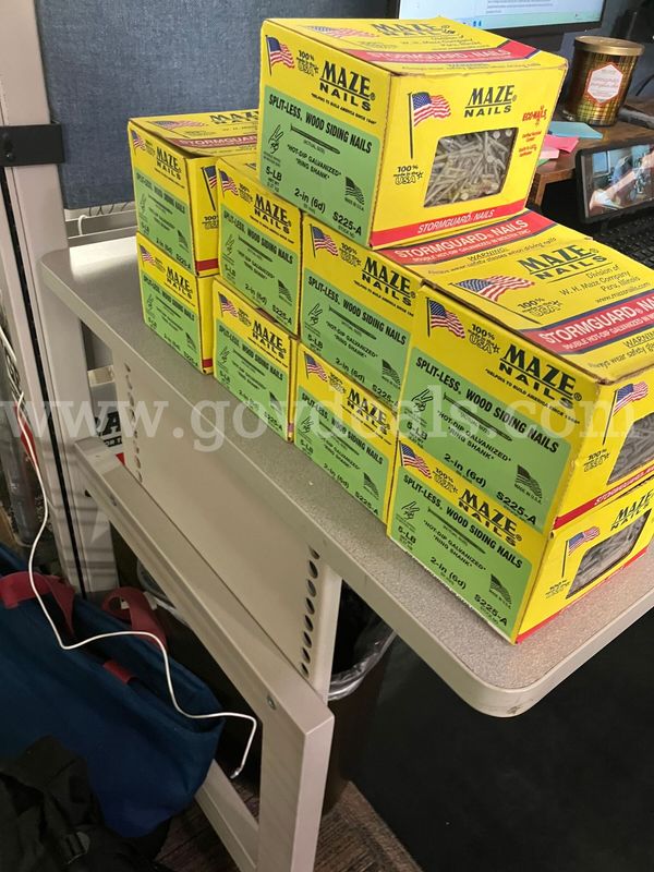 Maze Nails Stormguard Split-Less Wood Siding Nails 2-in (6d) S225-A – 9 Boxes Lot
