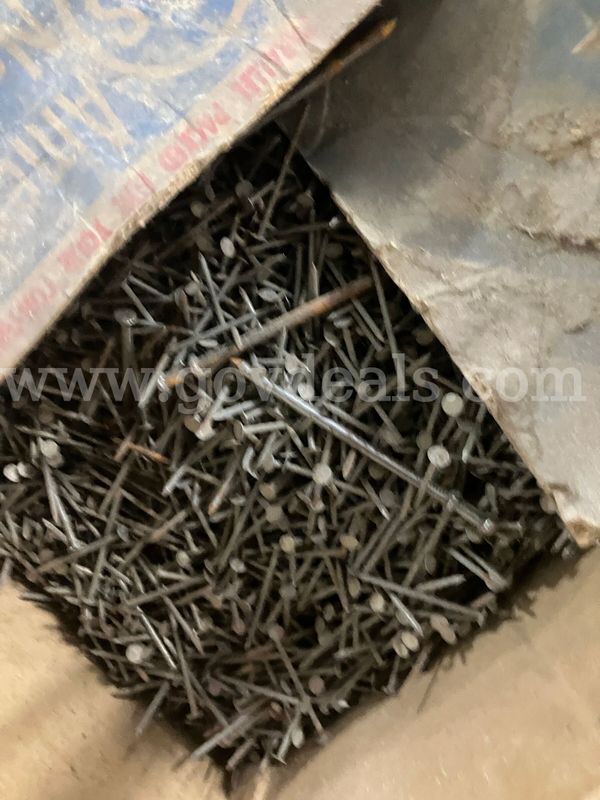 Assorted Construction Fastener & Hardware Lot – USS Vintage Nails, Spotnails Staples, Screws & Wej-It Anchors