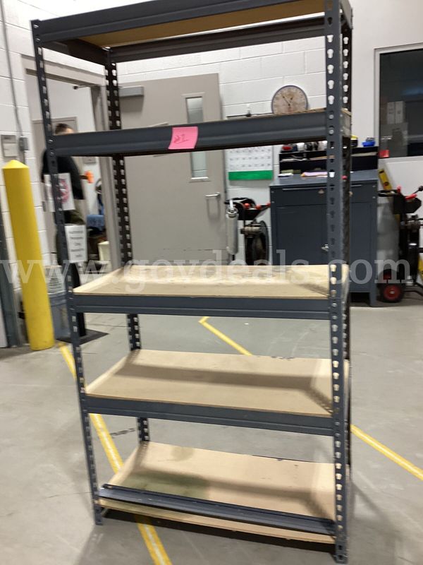 Heavy Duty Steel Rivet Lock Storage Shelving Unit - 70"H x 36.5"W x 18.5"D