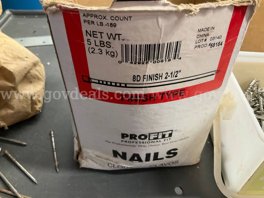 ProFit 8D Finish Nails & Headcote Stainless Trim Screws