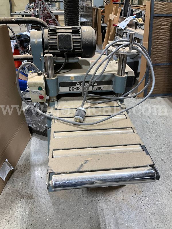 Delta DC-380 15" Heavy-Duty Stationary Planer Model 50-654 w/ Extension Tables