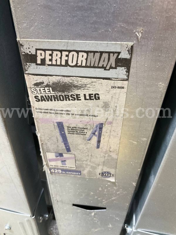Set of 4 Performax Steel Sawhorse Legs (Model 243-8006) - Makes 2 Sawhorses