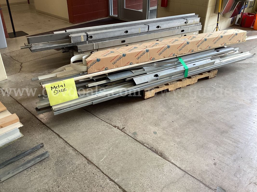 (2) Pallets Assorted Metal Framing Studs, Channel Tracks, & Corner Beads - Surplus Lot