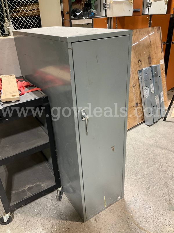 Heavy-Duty Steel Vertical Blueprint & Plan Hanging Storage Cabinet w/ Clamps
