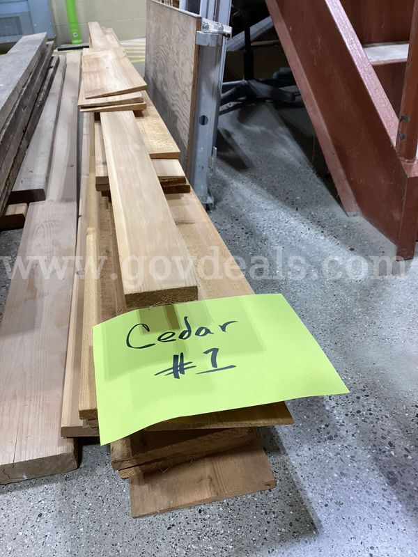Assorted Cedar Lumber Lot