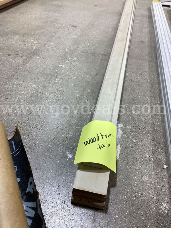 Bulk Lot of Unfinished/Primed Wood Trim Boards (5 Pieces) - #6