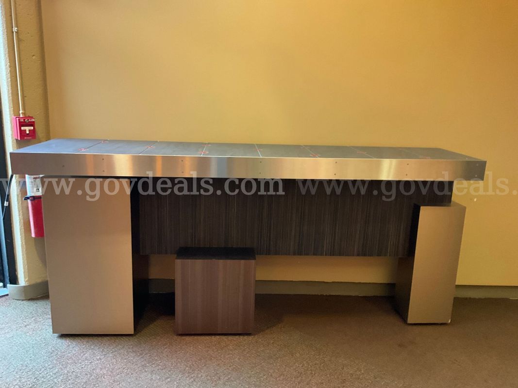 Modern Commercial Reception Desk / Custom Countertop or Bar top(Very Heavy needs to be removed by Aug. 25th Bring Help)