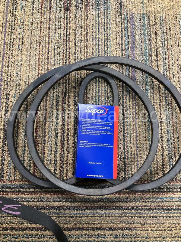 Lot of 4 New Supco B81 / 5L840 V-Belts (5/8" x 84" O.D.) – Heavy Duty Drive Belts