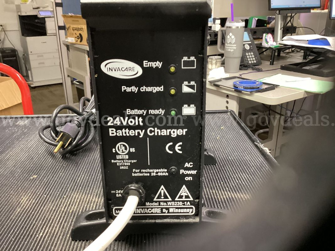 Invacare 24V 8A Battery Charger WS230-1A Power Wheelchair Mobility - Untested