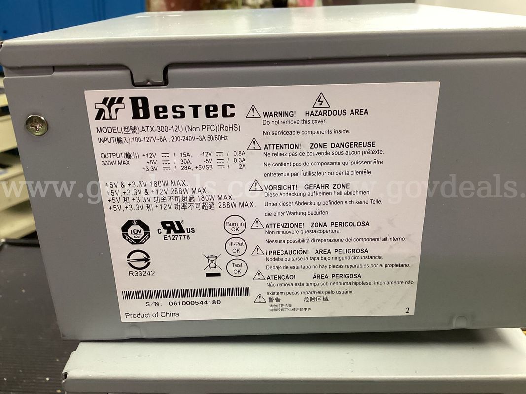 Lot of 3 Bestec ATX-300-12U 300W Desktop Power Supply Units PSU - Untested / As-Is
