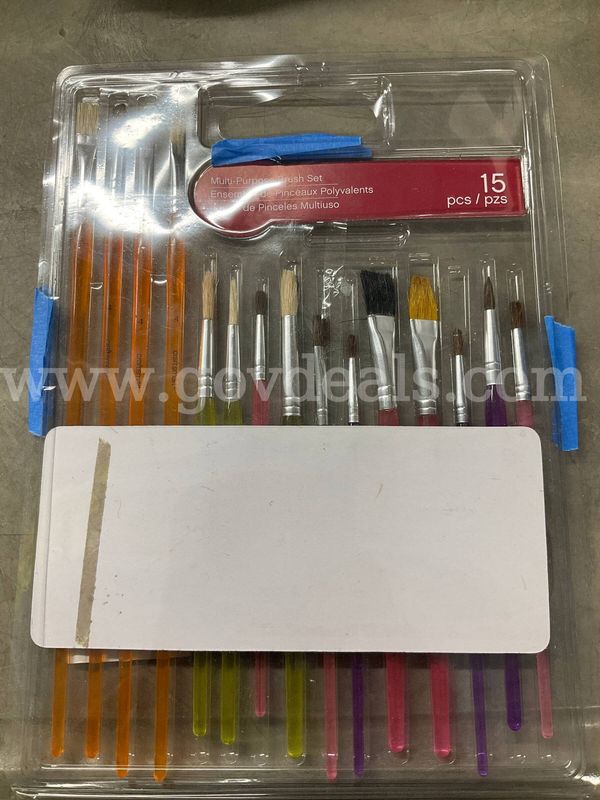 Artist & Student Painting Supply Lot: Canvases, Reeves Acrylics (partially used), Brushes & Palettes