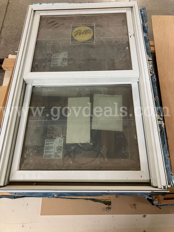 New Pella Wood Window – White Exterior Clad / Natural Pine Interior 23.5"x37.5" Must be picked up September 8th
