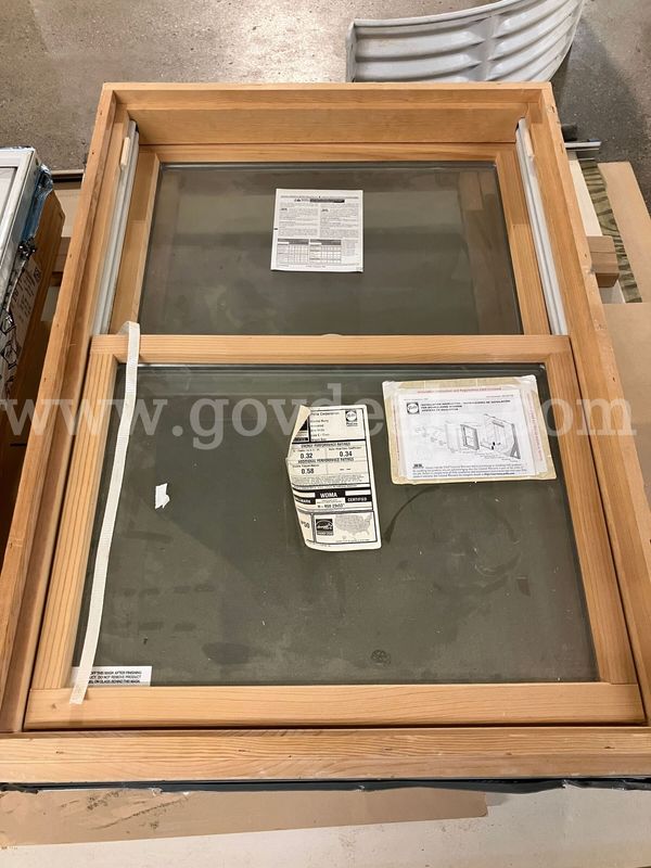 New Pella Wood Window –White Exterior Clad / Natural Pine Interior 23.5"x37.5" Must be picked up September 8th