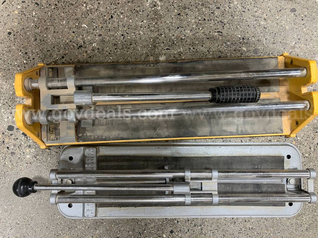 Lot of 2 Manual Tile Cutters – WorkForce 14" & Heavy-Duty Metal Cutter (Must be picked up by September 8th)