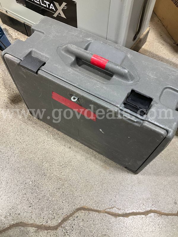 Portable 4-Drawer Metal & Poly Toolbox w/ Staple Guns, Step Drill Bits & C-Clamp