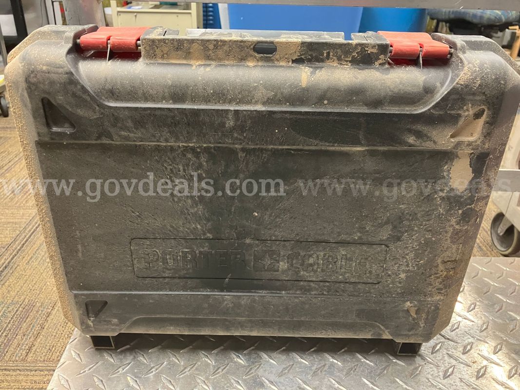 Porter-Cable Empty Hard Tool Case / Storage Box (Red Latches) TOOL NOT INCLUDED