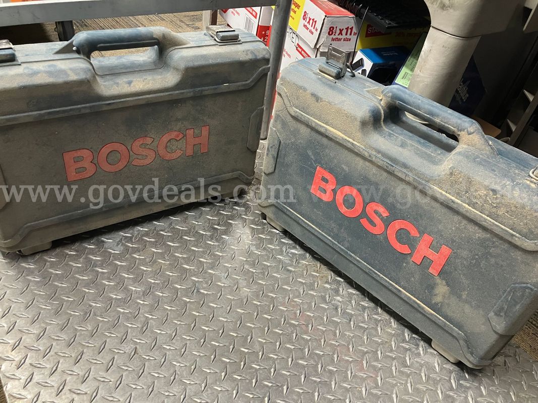 Set of (2) Bosch Hard Shell Power Tool Carrying Cases NO TOOLS INCLUDED