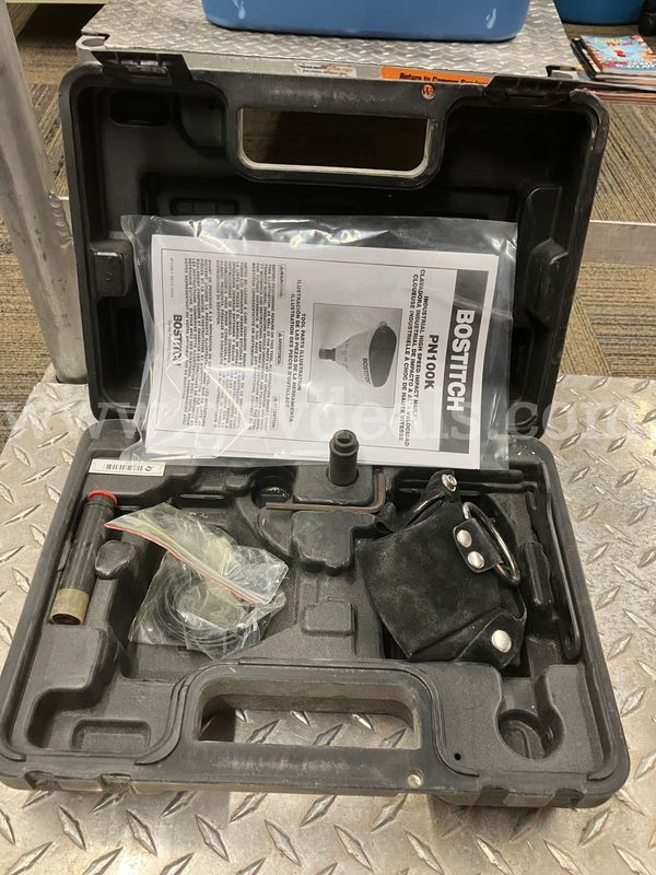 Bostitch PN100K Industrial Impact Palm Nailer Kit Case with Accessories & Manual PALM NAILER TOOL BODY NOT INCLUDED