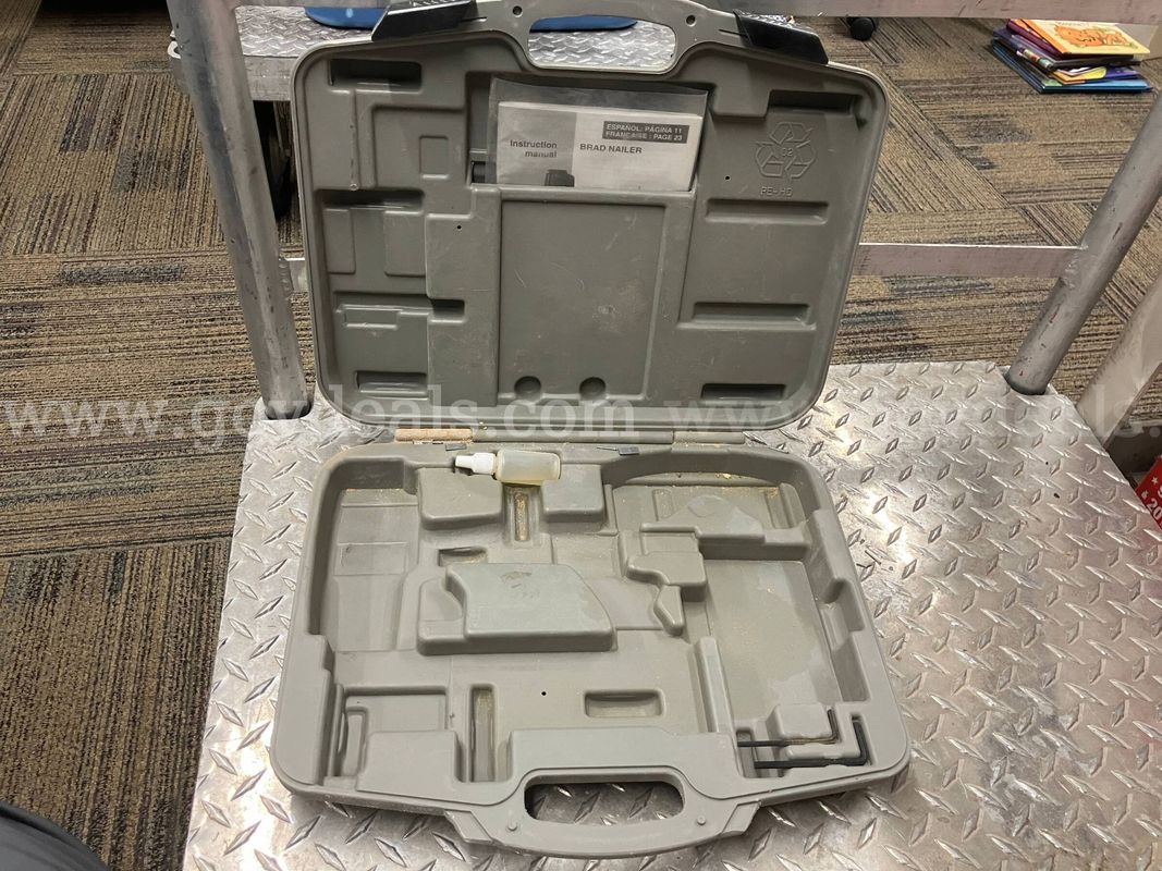 OEM Porter-Cable Brad Nailer Hard Storage Carrying Case w/ Manual